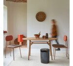 Table ovale Elena en teck massif recycle 2 à 4 personnes