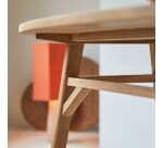 Table ovale Elena en teck massif recycle 2 à 4 personnes