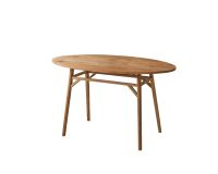 Table ovale Elena en teck massif recycle 2 à 4 personnes