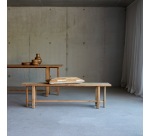 Banc Antonia en teck massif recyclé, largeur 170 cm