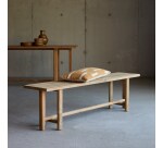 Banc Antonia en teck massif recyclé, largeur 170 cm