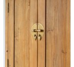 Armoire de rangement en pin massif recyclé Naturel Yuki