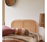 Tête de lit en tiges de rotin Josephine H 80 x L 90 x P 3 cm