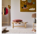 Banc deco en teck massif kilim