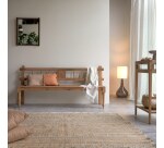 Banc Paula en teck massif recyclé, largeur 195 cm