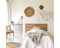 Tête de lit enfant en bois de teck Urbain H 76 x L 135 x P 5 cm