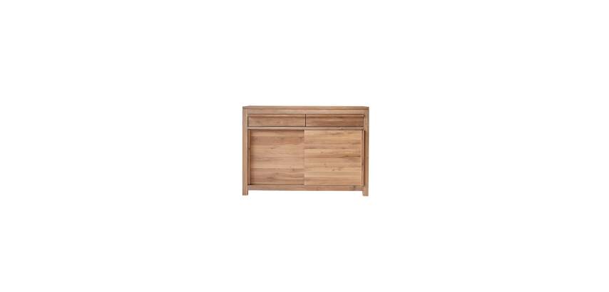 Buffet en bois de chêne Luce H 85 x L 120 x P 45 cm