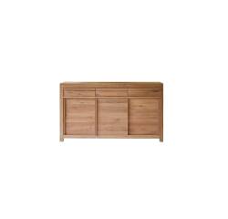 Buffet en bois de chêne Luce H 85 x L 150 x P 47 cm