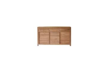 Buffet en bois de chêne Luce H 85 x L 150 x P 47 cm