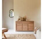 Buffet en bois de chêne Luce H 85 x L 150 x P 47 cm