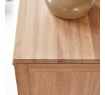 Buffet en bois de chêne Luce H 85 x L 150 x P 47 cm