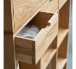 Bibliothèque haute en chêne massif Miho