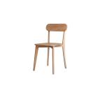 Ensemble de 2 Chaises en bois de chêne Abel H 85 x L 48 x P 49 cm