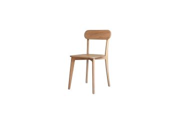 Ensemble de 2 Chaises en bois de chêne Abel H 85 x L 48 x P 49 cm