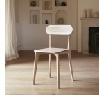 Ensemble de 2 Chaises en bois de chêne Abel H 85 x L 48 x P 49 cm