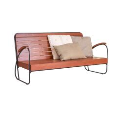 Banc Key Wood en acacia massif, 3 places