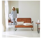 Banc Key Wood en acacia massif, 2 places