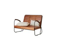 Banc Key Wood en acacia massif, 2 places