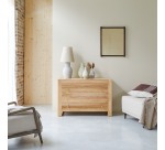 Commode de rangement en teck massif Minimalys