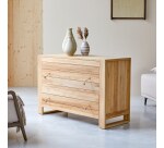 Commode de rangement en teck massif Minimalys