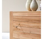 Commode de rangement en teck massif Minimalys
