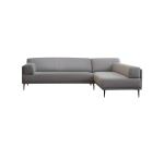 Canapé d'angle droit Finn en tissu, 4 places, gris taupe