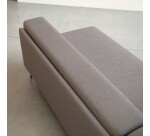 Canapé d'angle droit Finn en tissu, 4 places, gris taupe