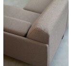 Canapé d'angle droit Finn en tissu, 4 places, gris taupe