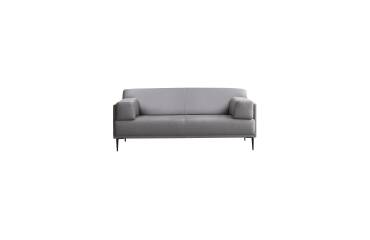 Canapé droit Finn en tissu, 3 places, gris taupe