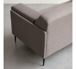Canapé droit Finn en tissu, 3 places, gris taupe