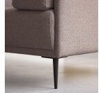 Canapé droit Finn en tissu, 3 places, gris taupe