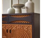 Buffet en acajou massif L 93 cm Frida