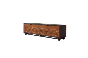 Meuble TV Frida en acajou massif L 200 cm