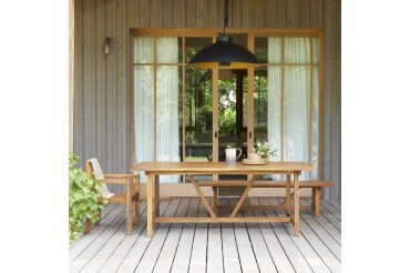 Table de jardin Alba en acacia massif 6 personnes