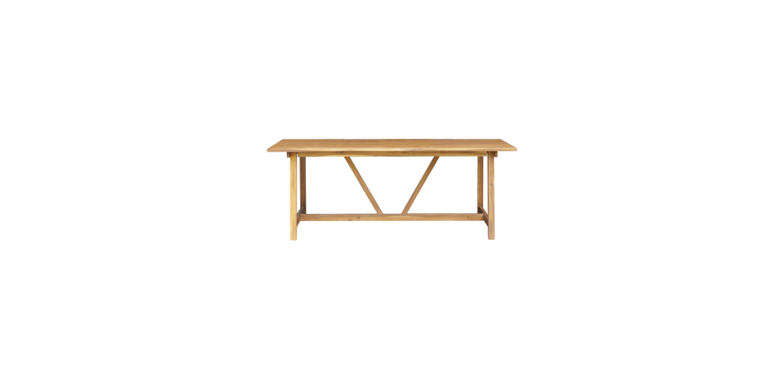 Table de jardin Alba en acacia massif 6 personnes
