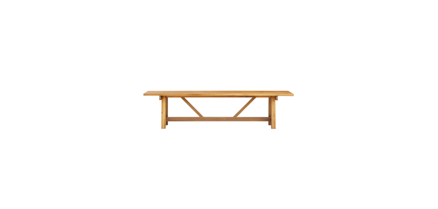 Banc de jardin en acacia massif alba
