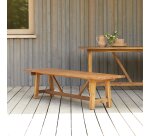 Banc de jardin en acacia massif alba
