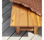 Banc de jardin en acacia massif alba