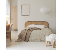 Tête de lit en tiges de rotin et mindi Bille H 80 x L 160 x P 3 cm