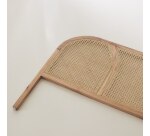 Tête de lit en tiges de rotin et mindi Bille H 80 x L 160 x P 3 cm