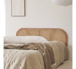 Tête de lit en tiges de rotin et mindi Bille H 80 x L 160 x P 3 cm