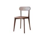 Ensemble de 2 Chaises en bois de chêne brown Abel H 85 x L 48 x P 49 cm