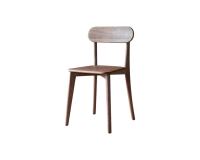 Ensemble de 2 Chaises en bois de chêne brown Abel H 85 x L 48 x P 49 cm
