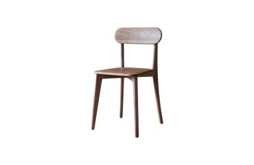Ensemble de 2 Chaises en bois de chêne brown Abel H 85 x L 48 x P 49 cm