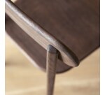 Ensemble de 2 Chaises en bois de chêne brown Abel H 85 x L 48 x P 49 cm