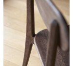 Ensemble de 2 Chaises en bois de chêne brown Abel H 85 x L 48 x P 49 cm
