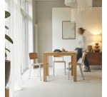 Table carrée Edene en teck massif L 90 x P 90 cm,  2 à 4 personnes