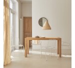 Table rectangulaire Edene en teck massif L 150 x P 75 cm, 6 personnes