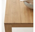 Table haute Edene en bois de teck massif L 120 x P 60 cm, 2 à 4 personnes