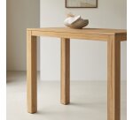 Table haute Edene en bois de teck massif L 120 x P 60 cm, 2 à 4 personnes